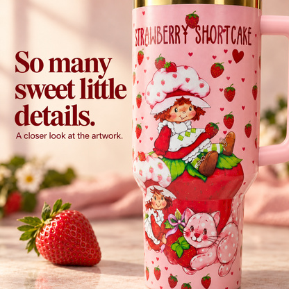 Strawberry Shortcake artwork close-up