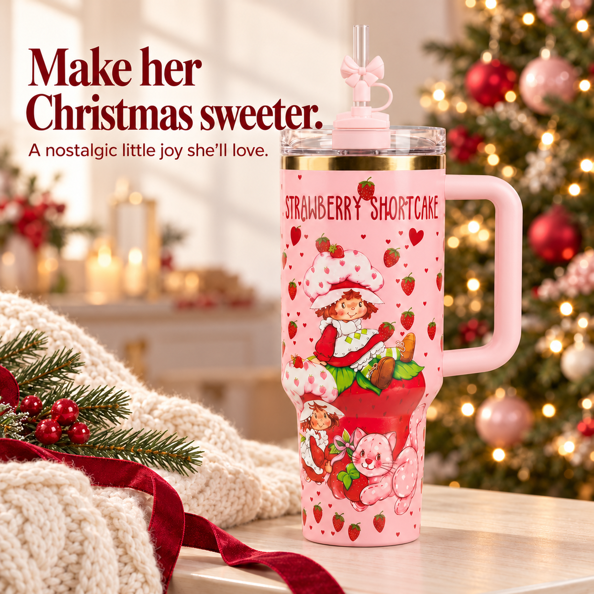 Strawberry Shortcake tumbler Christmas gift