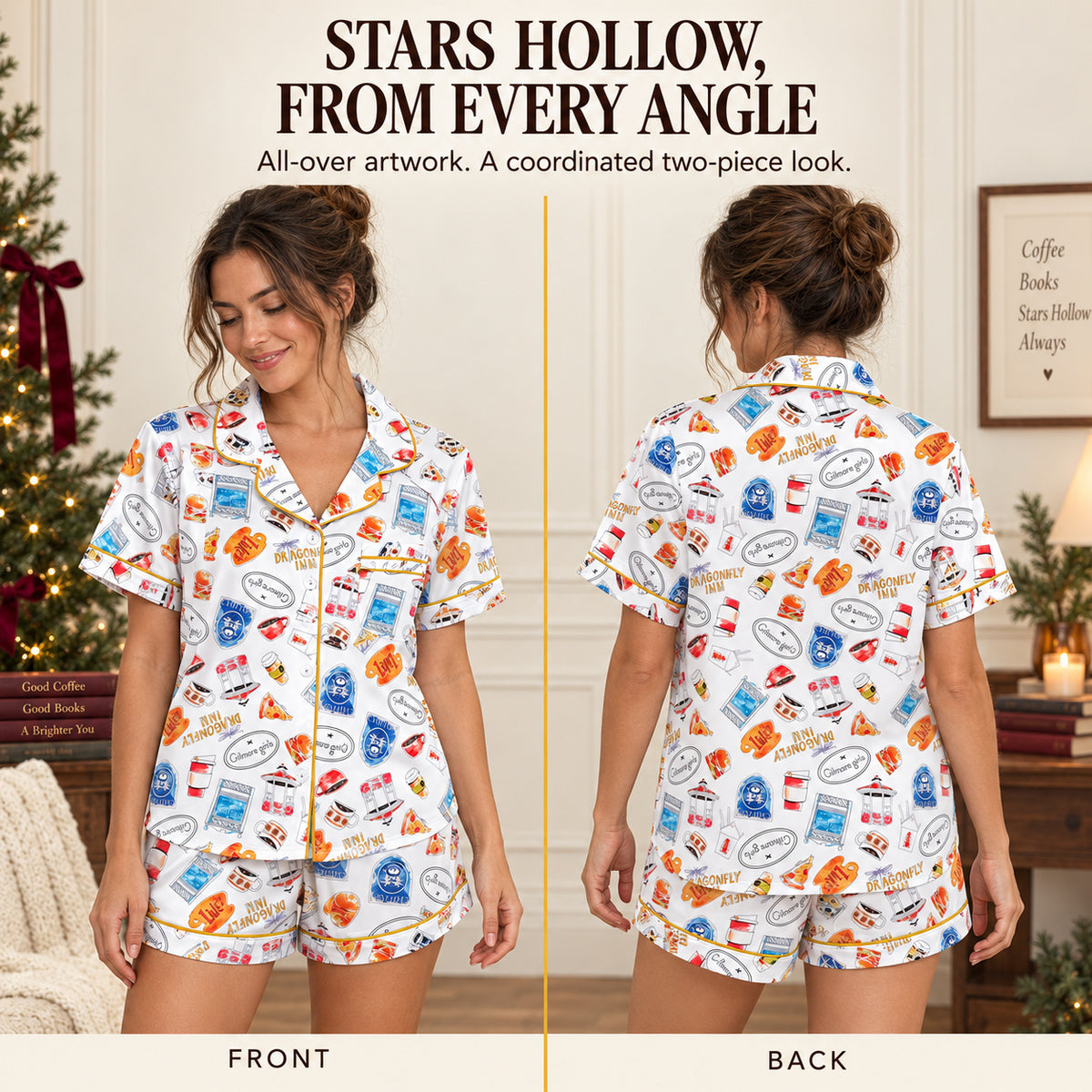 Gilmore Girls Satin Pajama Set