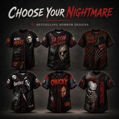 Wicked Waltz® Horror Slasher Baseball Jersey