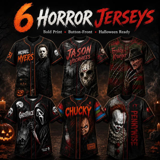 Wicked Waltz® Horror Slasher Baseball Jersey