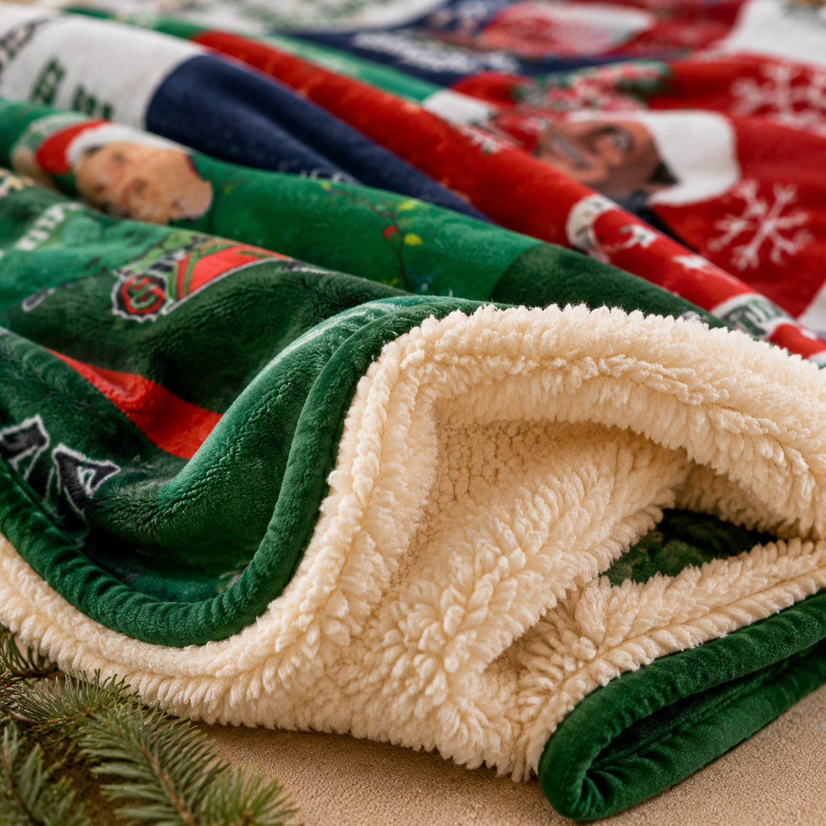 Griswold Family Christmas Sherpa Blanket