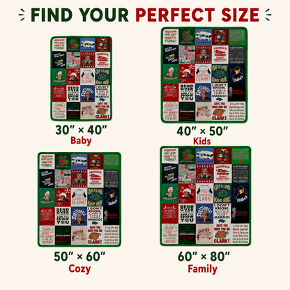 Griswold Family Christmas Sherpa Blanket