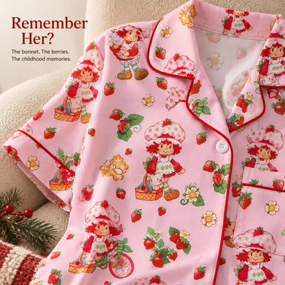 Strawberry Shortcake Satin Pajamas Set