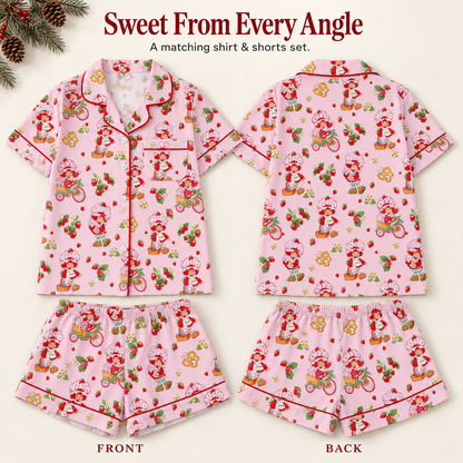 Strawberry Shortcake Satin Pajamas Set